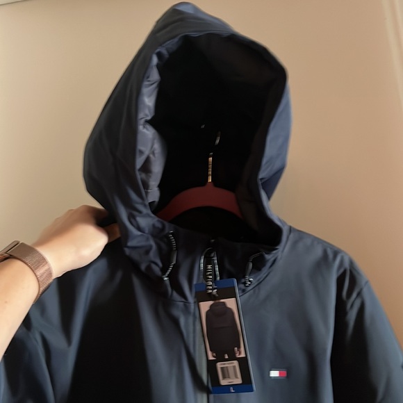 NWT Tommy Hilfiger Lightweight Stretch Rain Jacket L - Picture 8 of 12